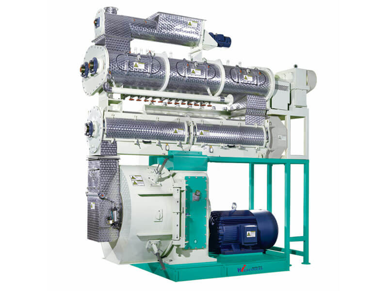 Double-layer double-shaft pellet mill